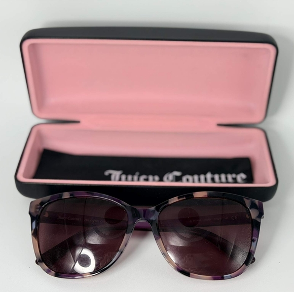 🕶️ NEW - Juicy Couture Women’s Purple Tortoiseshell Sunglasses - RARE - Picture 3 of 8